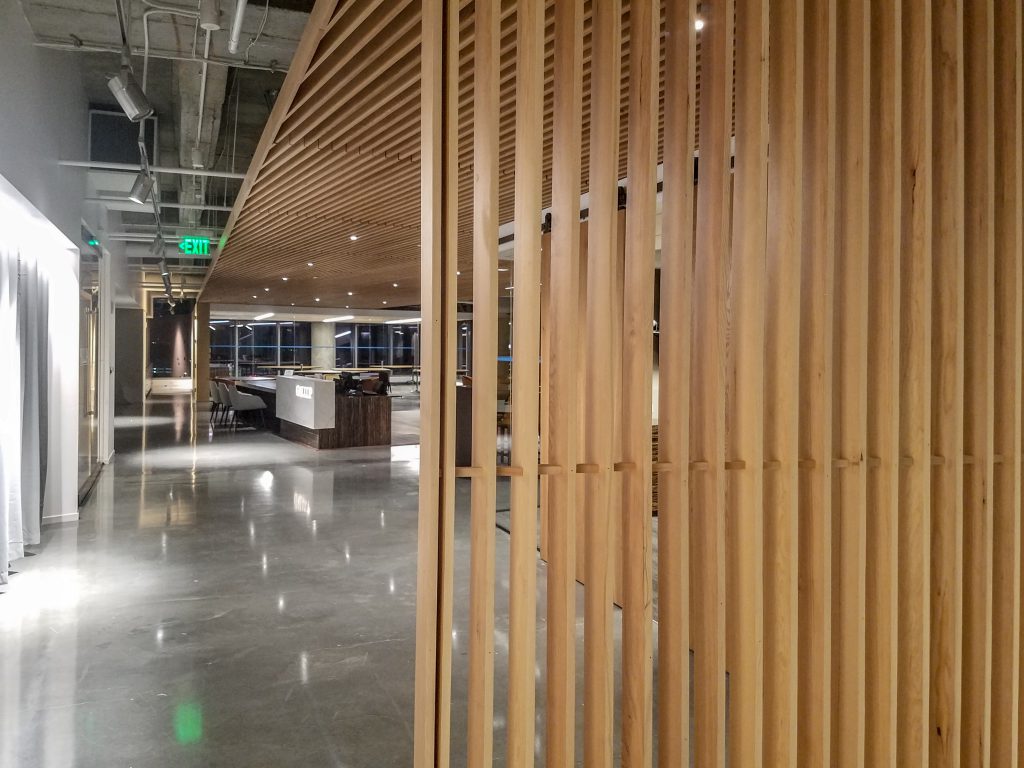 Custom Wood Walls in Commercial Architecture 9Wood