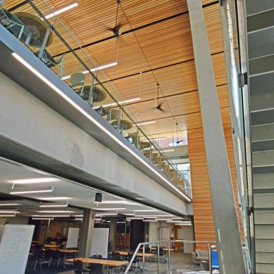 9Wood 2100 Panelized Linear at UO Allan Price Science Commons, Eugene, Oregon. Opsis Architecture.