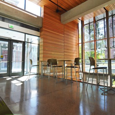 9Wood 2100 Panelized Linear at UO Allan Price Science Commons, Eugene, Oregon. Opsis Architecture.