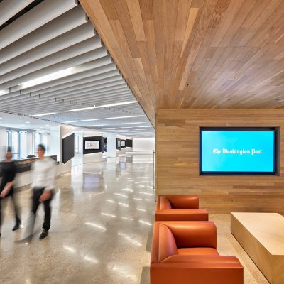 9Wood 1100 Cross Piece Grille at The Washington Post HQ, Washington, D.C. Gensler. Photo: Garrett Rowland.