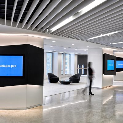 9Wood 1100 Cross Piece Grille at The Washington Post HQ, Washington, D.C. Gensler. Photo: Garrett Rowland.