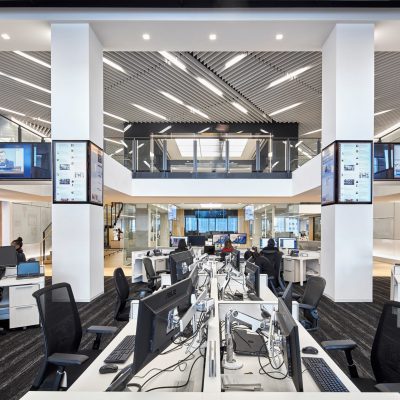 9Wood 1100 Cross Piece Grille at The Washington Post HQ, Washington, D.C. Gensler. Photo: Garrett Rowland.