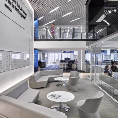 9Wood 1100 Cross Piece Grille at The Washington Post HQ, Washington, D.C. Gensler. Photo: Garrett Rowland.