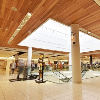 9Wood 2700 Kerf Reveal Linear at Nordstrom at St. Johns Town Center, Jacksonville, Florida. Callison Architects.