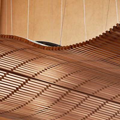 9Wood 8100 Wood Grille Wave at Lexington Hotel, Jacksonville, Florida. Deacon Design.