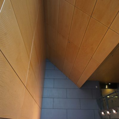 9Wood 5300 Diamond Perf Tile at SF Federal Office Building, San Francisco, California. Morphosis.