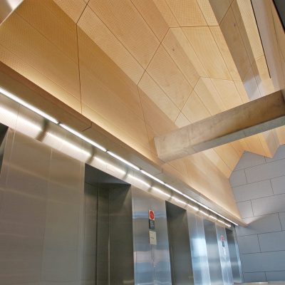 9Wood 5300 Diamond Perf Tile at SF Federal Office Building, San Francisco, California. Morphosis.