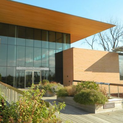 9Wood 2400 Tongue & Groove Linear at Chicago Botanical Garden, Chicago, Illinois. Booth Hansen.