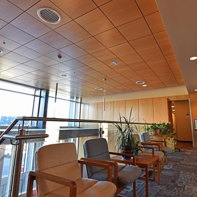 9Wood 4300 Lift & Lock Tile at Oregon Research Institute, Eugene, Oregon. Soderstrom Architects.