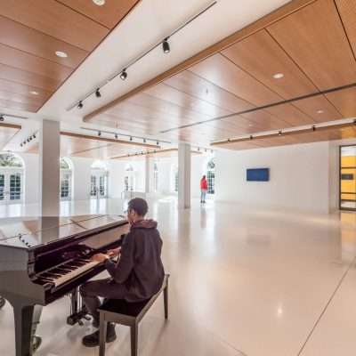 9Wood 3200 Acoustic Tile at Duke Ellington School, Washington, D.C. Lance Bailey & Associates; Cox Graae + Spack Architects. Photo: Chris Ambridge.