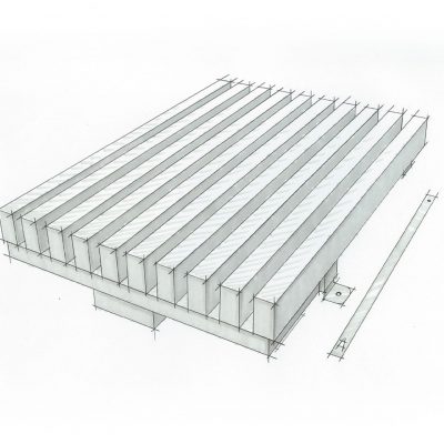 9Wood 1300 Lay-In Grille Sketch