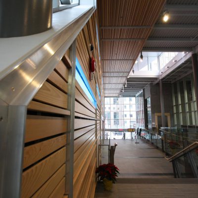9Wood 2100 Panelized Linear at CBC Radio Canada, Vancouver, British Columbia. Hotson Bakker Boniface Haden Architects + Urbanistes.