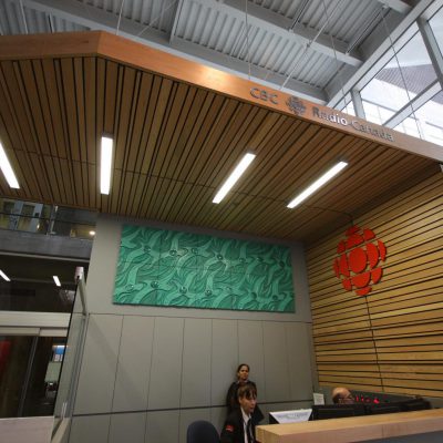 9Wood 2100 Panelized Linear at CBC Radio Canada, Vancouver, British Columbia. Hotson Bakker Boniface Haden Architects + Urbanistes.