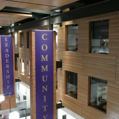 9Wood 2100 Panelized Linear at PACCAR Hall, Foster School of Business, University of Washington, Seattle, Washington. LMN Architects.