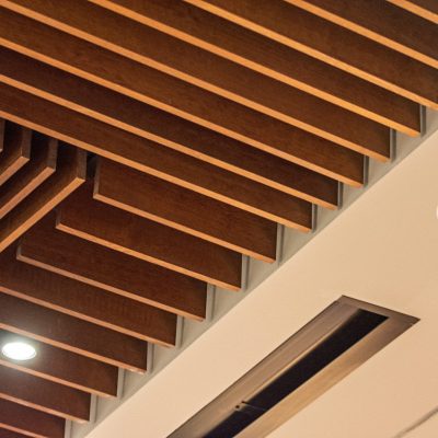 9Wood's 1100 Cross Piece Grille at the Hyatt Regency Seattle in Seattle, Washington. LMN Architects.