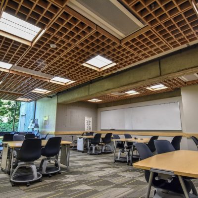 9Wood 6100 Modular Cube at Yamada Language Center, University of Oregon, Eugene, Oregon. Robertson Sherwood Architects.