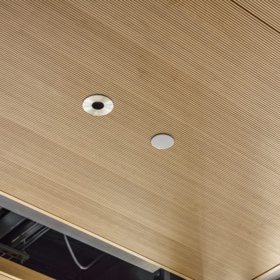 9Wood 3100 Acoustic Plank at Lane Community College, Downtown Campus, Eugene, Oregon. SRG Partnership, Robertson Sherwood Architects.