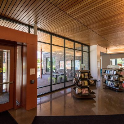 9Wood 2100 Panelized Linear at Lone Tree Library, Lone Tree, Colorado. AndersonMasonDale Architects, studiotrope.