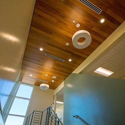 9Wood 2700 Kerf Reveal Linear at Joe Shoemaker Elementary School, Denver, Colorado. AndersonMasonDale Architects.