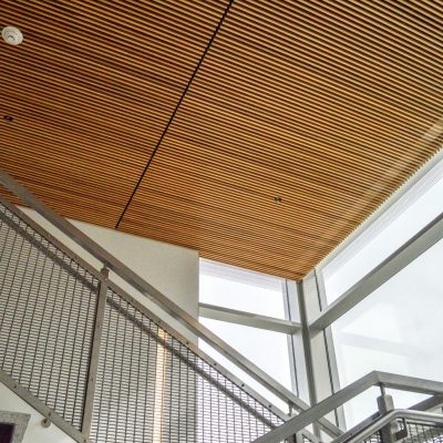 9Wood 1100 Cross Piece Grille at Clark Memorial Library, University of Portland, Portland, Oregon. Soderstrom Architects.