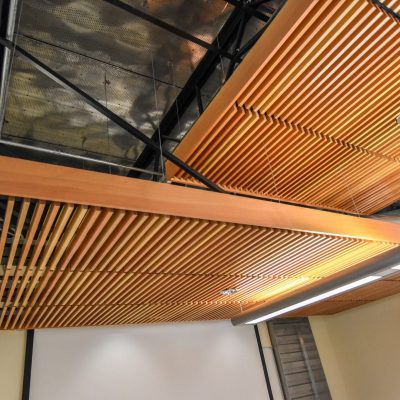 9Wood 1300 Lay-In Grille at the Ninkasi Administration Building, Eugene, Oregon. Kurt Albrecht, AIA.