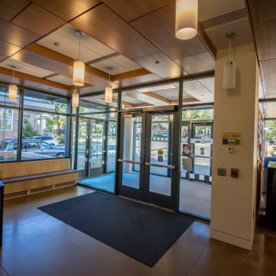 9Wood 5200 Staggered Perf Tile at the Colorado School of Mines - Brown Hall, Golden. Anderson Mason Dale Architects.