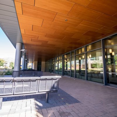 9Wood 4500 XL Channel Tile at the Colorado School of Mines - Brown Hall, Golden. Anderson Mason Dale Architects.