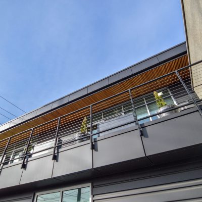 2100 Panelized Linear at Fire Station 20 in West Queen Anne, Seattle, Washington.  Schacht Aslani Architects.