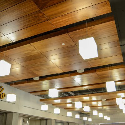 9Wood 4100 Exposed Fastener at Arizona State University Student Dining, Phoenix, Arizona. SmithGroup.