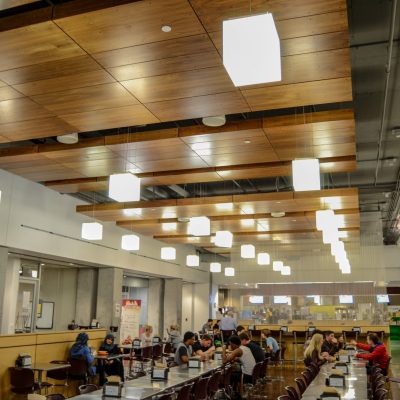 9Wood 4100 Exposed Fastener at Arizona State University Student Dining, Phoenix, Arizona. SmithGroup.