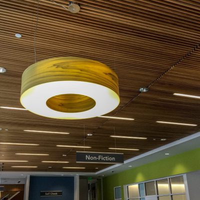 1100 Cross Piece Grille at Alpharetta Library, Georgia. Vines Architecture, Inc.