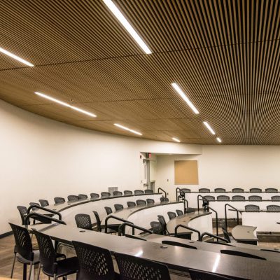 9Wood 1100 Cross Piece Grille at the Willamette High School Science Complex, Eugene, Oregon.  Soderstrom Architects.