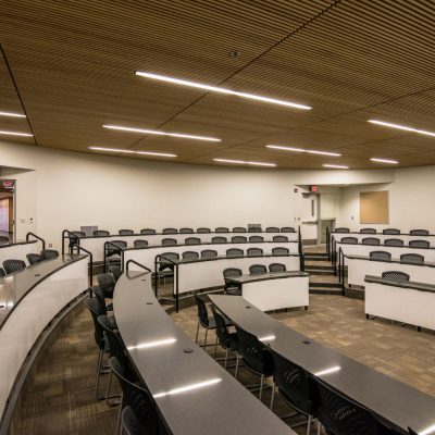 9Wood 1100 Cross Piece Grille at the Willamette High School Science Complex, Eugene, Oregon.  Soderstrom Architects.