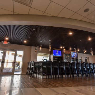 9Wood 1100 Cross Piece Grille at the Holiday Inn, Daytona Beach, Florida. Architectural Design + Associates.