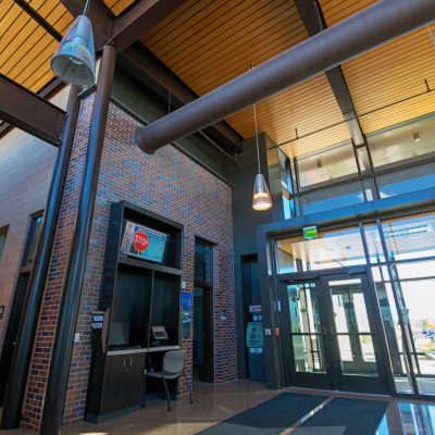 9Wood 2300 Continuous Linear at the Parker Police Headquarters, Parker, Colorado. AndersonMasonDale Architects.