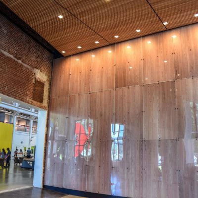 9Wood 2100 Panelized Linear at Oregon Museum of Science and Industry, Portland, Oregon. Dangermond Keane Architecture.