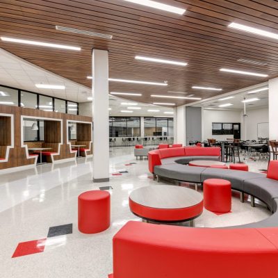 9Wood 2300 Continuous Linear at Shepton High School, Plano, Texas. VLK Architects.