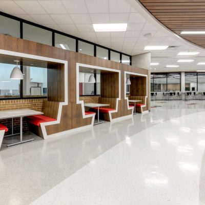 9Wood 2300 Continuous Linear at Shepton High School, Plano, Texas. VLK Architects.