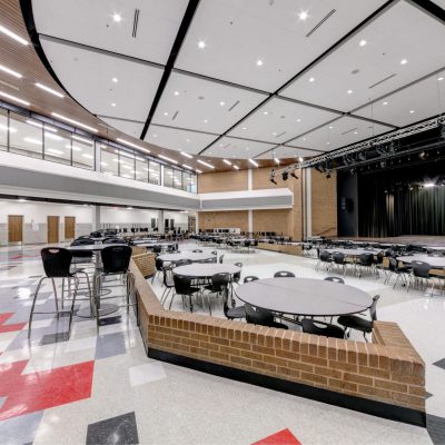 9Wood 2300 Continuous Linear at Shepton High School, Plano, Texas. VLK Architects.