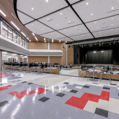 9Wood 2300 Continuous Linear at Shepton High School, Plano, Texas. VLK Architects.