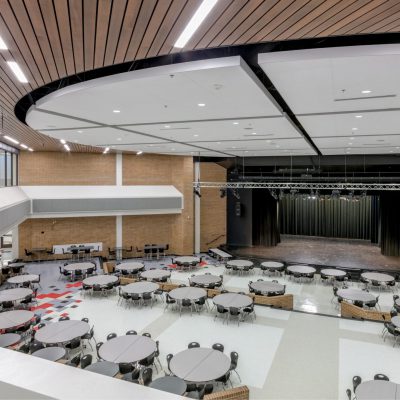 9Wood 2300 Continuous Linear at Shepton High School, Plano, Texas. VLK Architects.