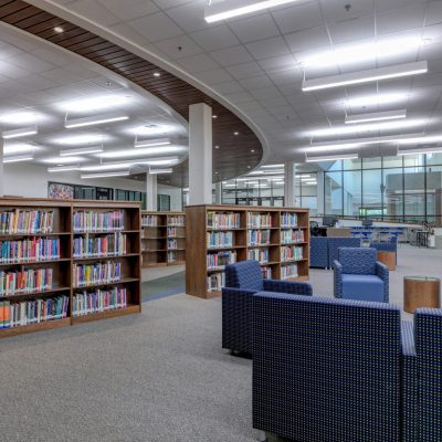 9Wood 2300 Continuous Linear at Shepton High School, Plano, Texas. VLK Architects.