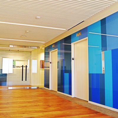 1100 Cross Piece Grille at the Federal Home Loan Bank, Seattle, Washington.  SkB Architects.