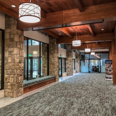 2700 Kerf Reveal Linear at Lanier Tech College Conference Center, Gainesville, Georgia. Stevens & Wilkinson Architects.