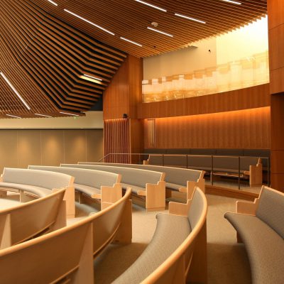 9Wood 1100 Cross Piece Grille at Temple Beth Am, Los Angeles, CA. HCL Architecture.