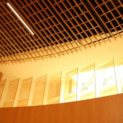 9Wood 1100 Cross Piece Grille at Temple Beth Am, Los Angeles, CA. HCL Architecture.