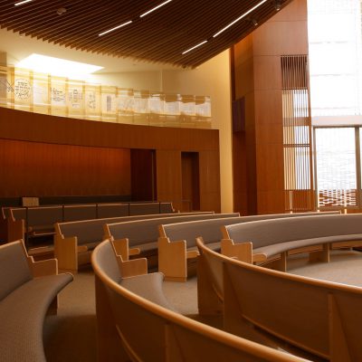 9Wood 1100 Cross Piece Grille at Temple Beth Am, Los Angeles, CA. HCL Architecture.