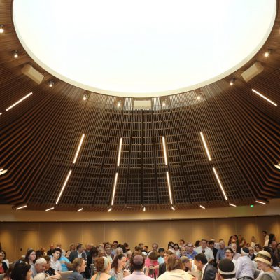 9Wood 1100 Cross Piece Grille at Temple Beth Am, Los Angeles, CA. HCL Architecture.