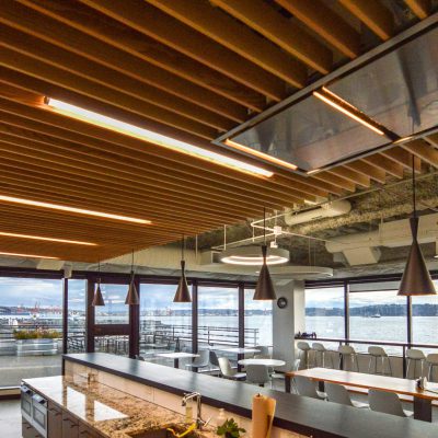 9Wood 1100 Cross Piece Grille at the Elliott PCC Market, Seattle, Washington. SABArchitects.