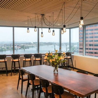 9Wood 1100 Cross Piece Grille at the Travel Portland office, Portland, Oregon. IA Interior Architects.